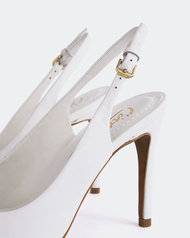 Morisha White Leather