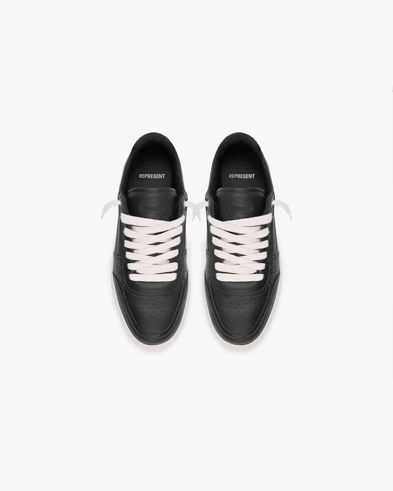 Initial Sneaker - Leather - Black