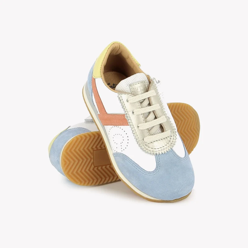 TC 77 - NAPPA-VELOURS - AZUL-BLANC-PLATINE