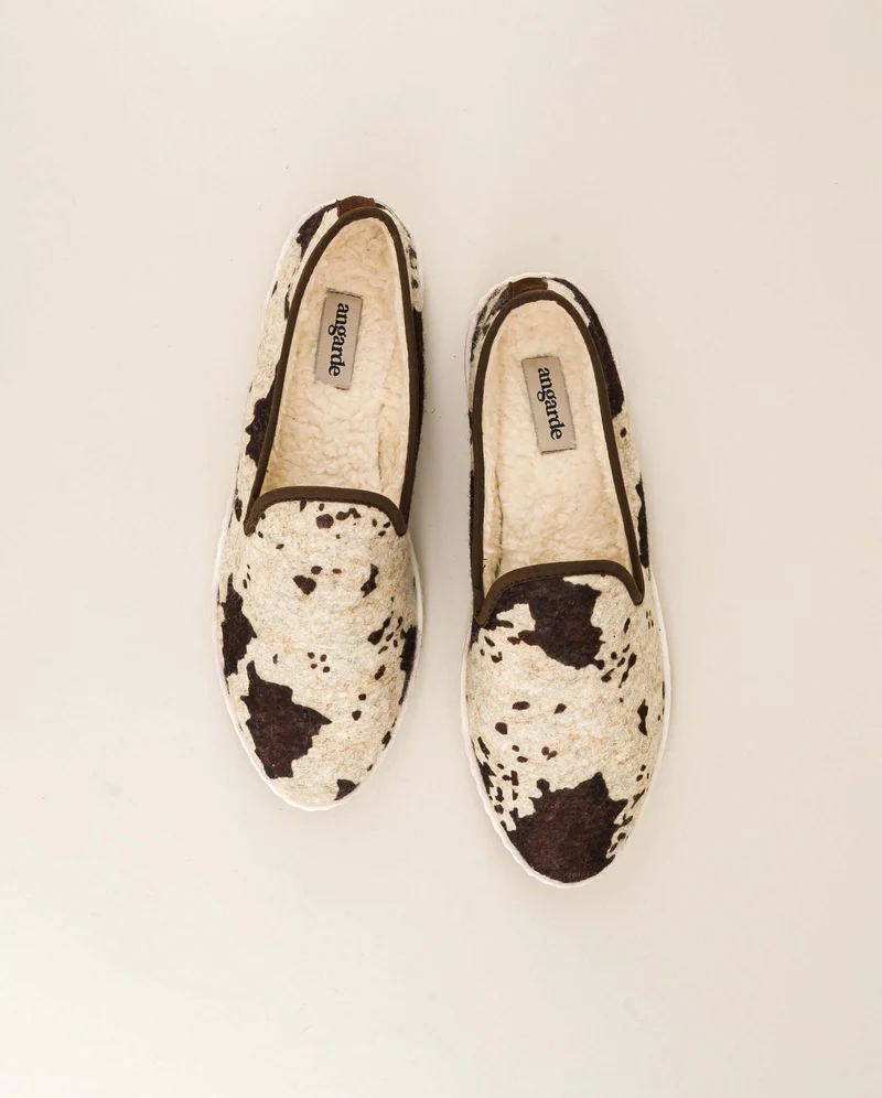 Chausson femme Bruson, édition limitée vache