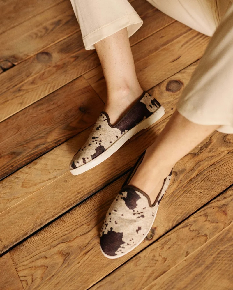 Chausson femme Bruson, édition limitée vache