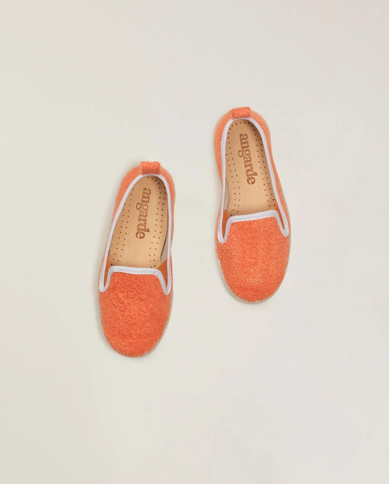 Espadrille enfant Cenitz, éponge de bambou corail