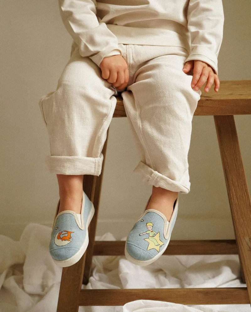 Chausson enfant Bruson, collab' x le petit prince denim
