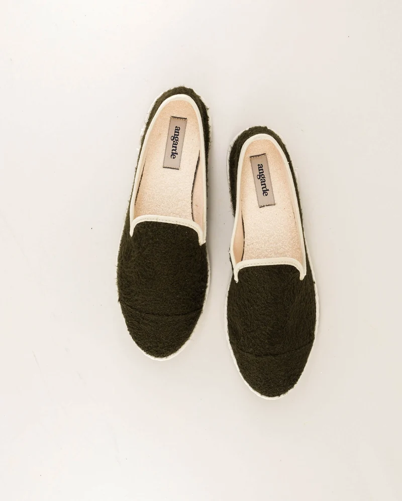Espadrille homme Cenitz, éponge de bambou kaki