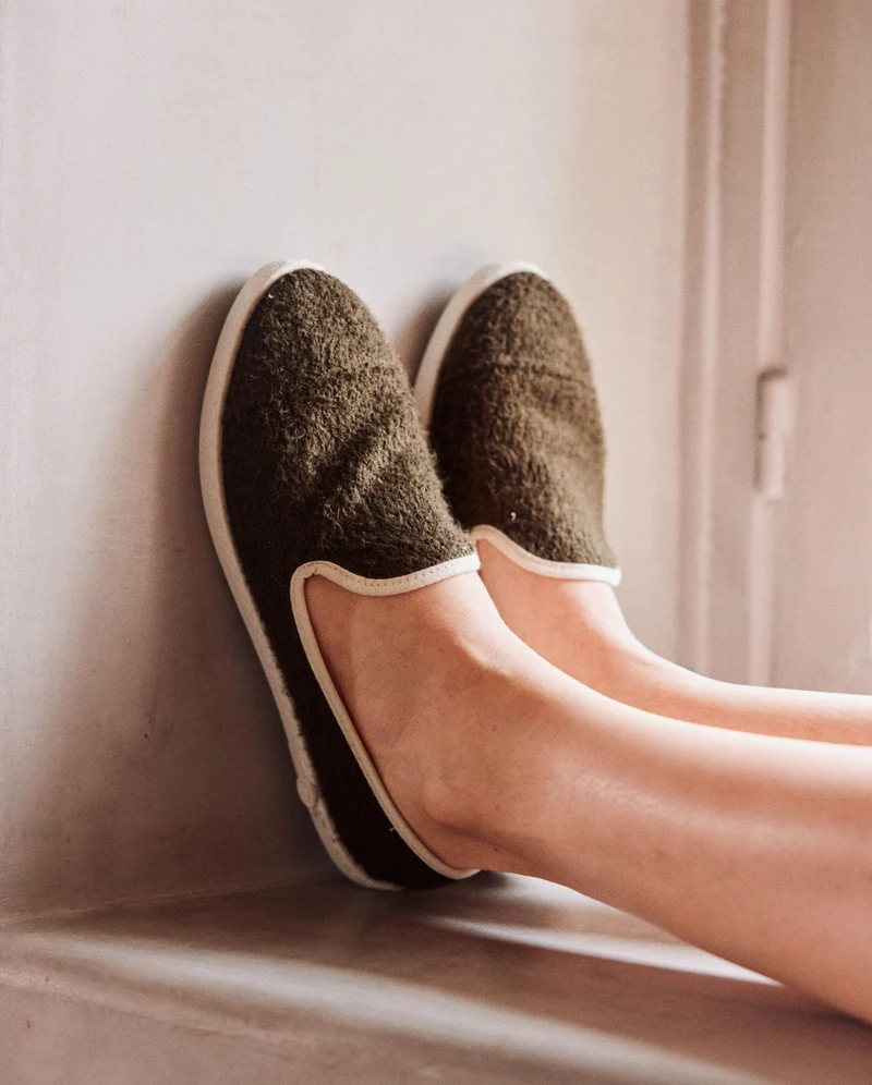 Espadrille homme Cenitz, éponge de bambou kaki