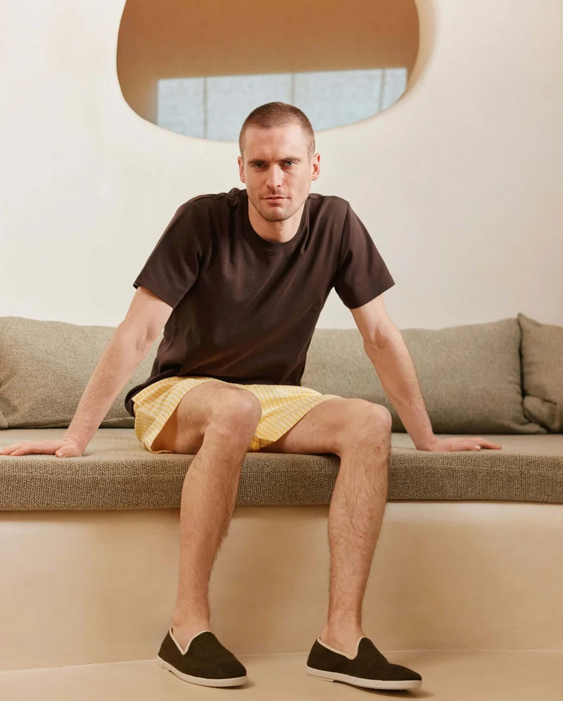 Espadrille homme Cenitz, éponge de bambou kaki