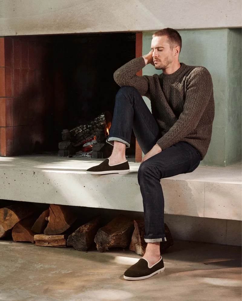 Espadrille homme Cenitz, éponge de bambou kaki