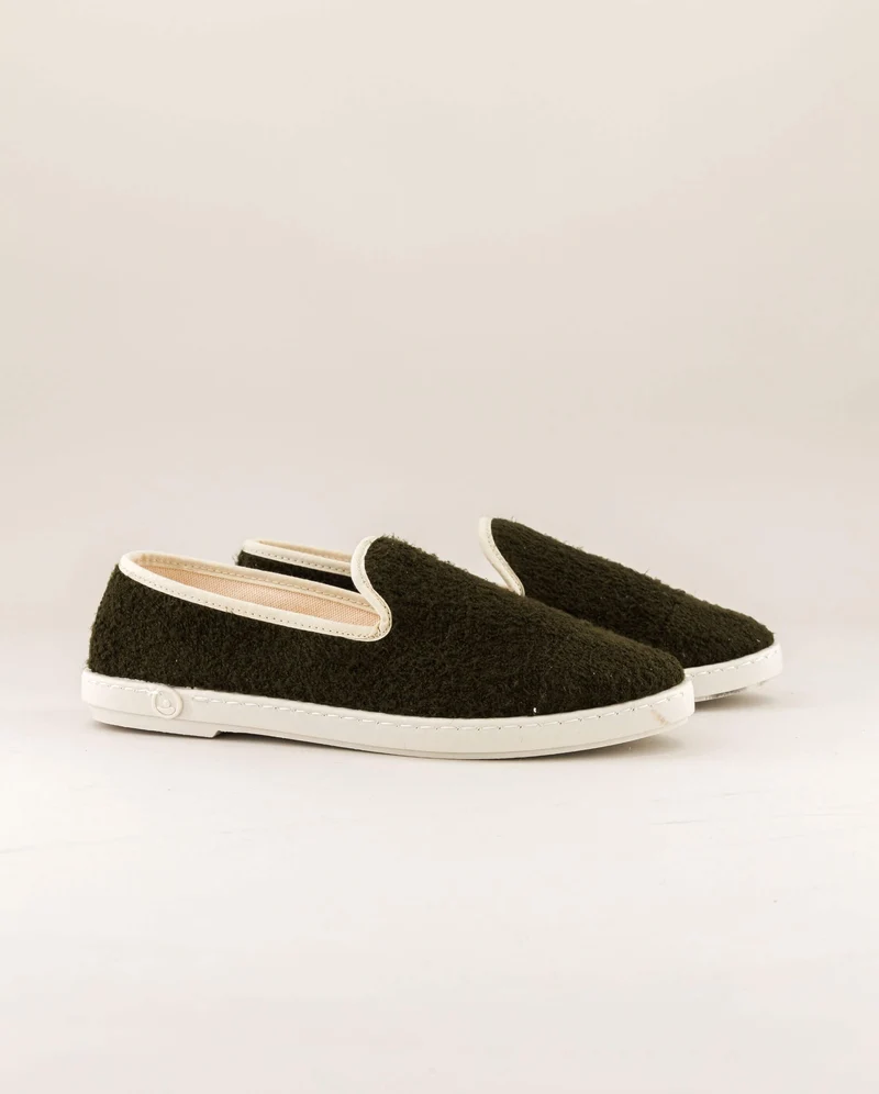 Espadrille femme Cenitz, éponge de bambou kaki