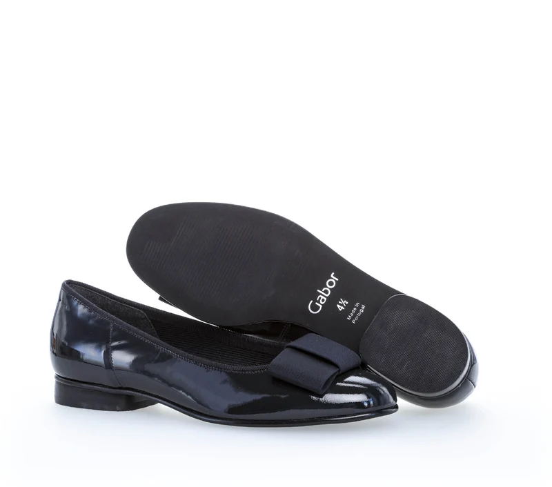 Ballerines bleu marine vernies
