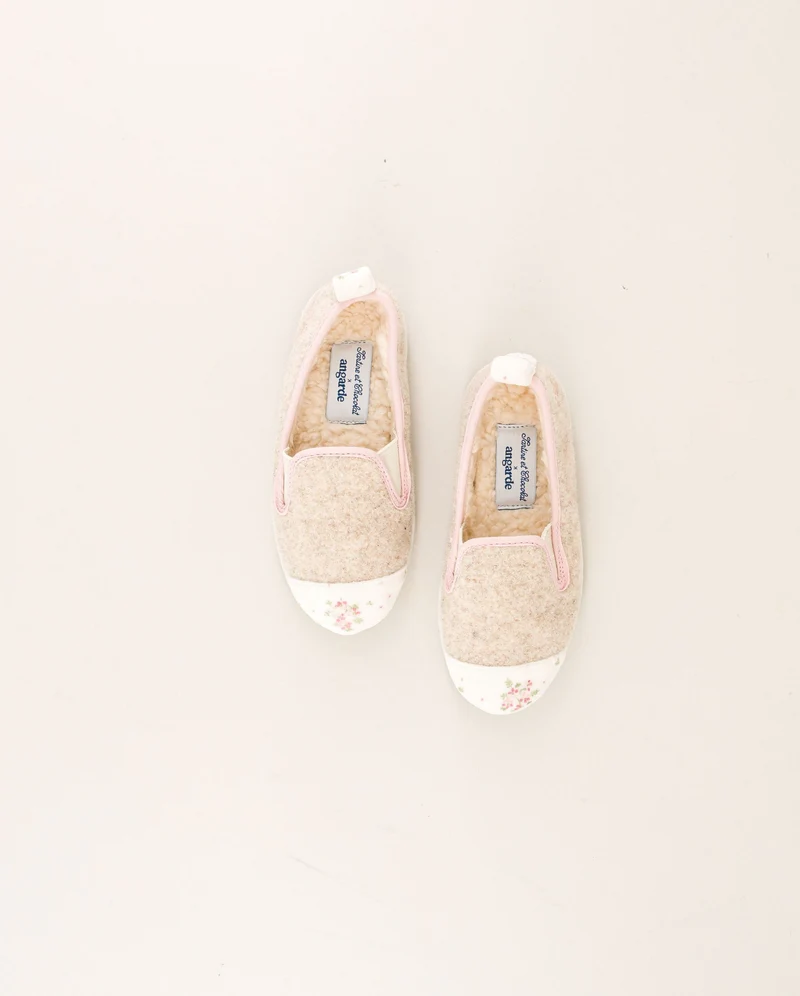 Chausson enfant Bruson, collab' x Tartine et Chocolat fleurs