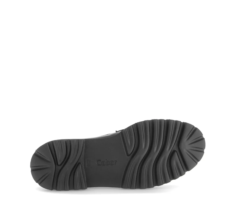 Mocassins noirs en cuir lisse