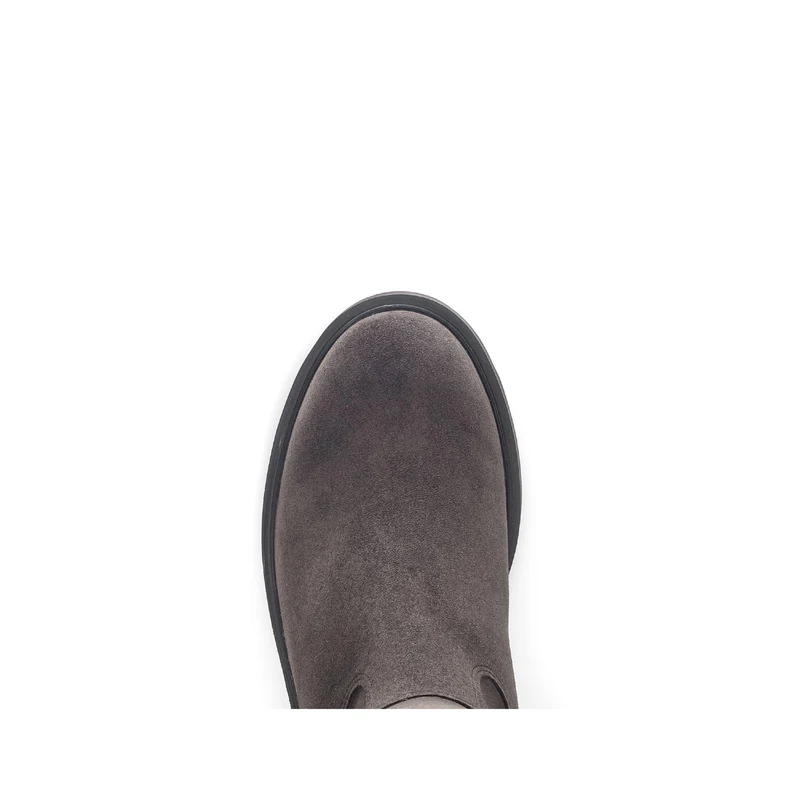 Bottes marron en cuir velours