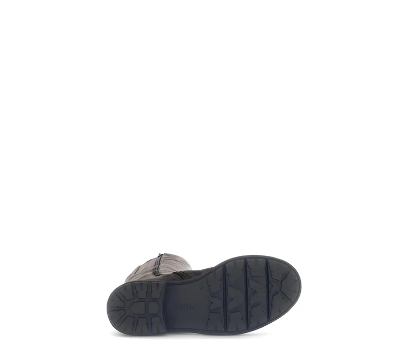 Bottes marron en cuir velours