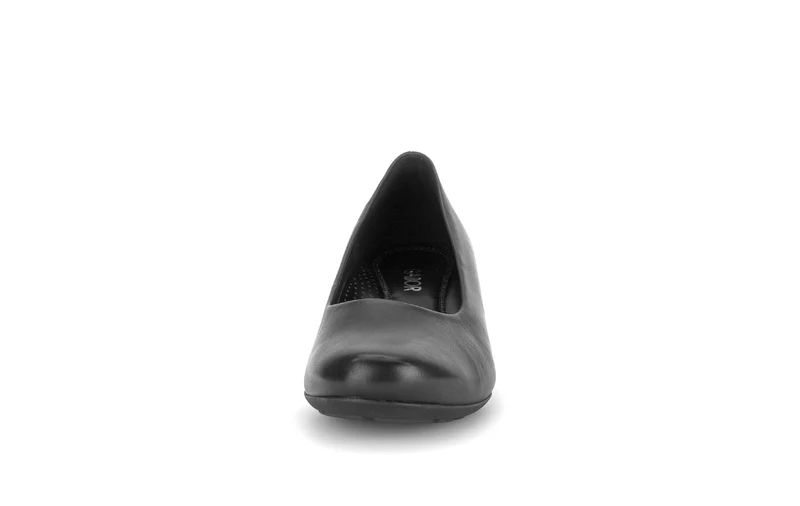 Escarpins noirs en cuir lisse