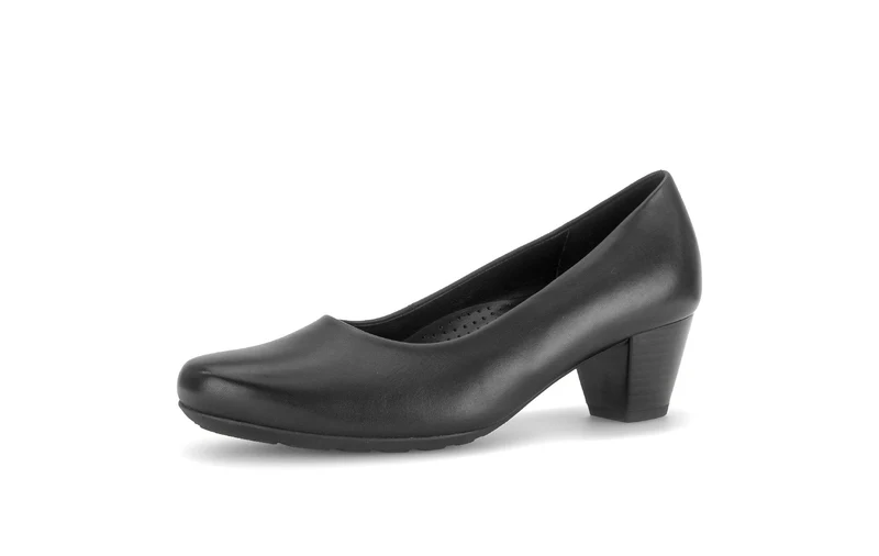Escarpins noirs en cuir lisse
