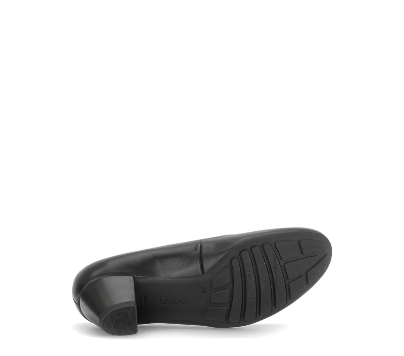 Escarpins noirs en cuir lisse