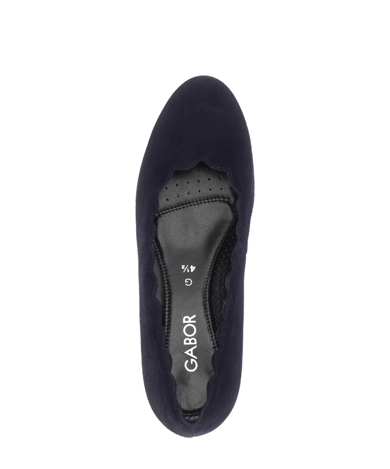 Escarpins bleus en cuir velours
