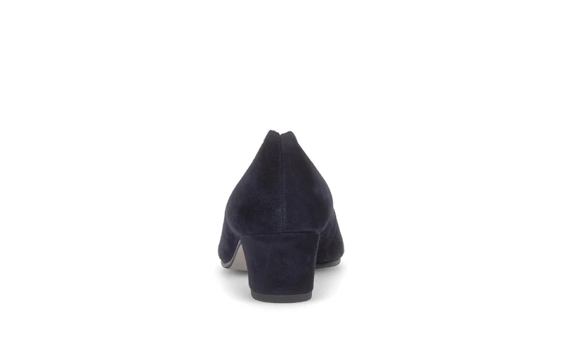 Escarpins bleus en cuir velours