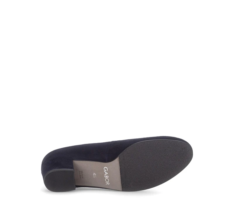 Escarpins bleus en cuir velours