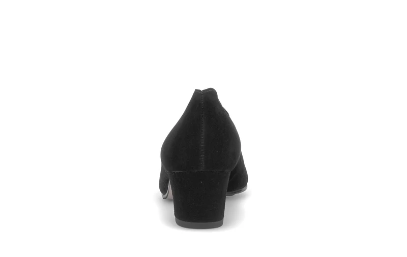 Escarpins noirs en cuir velours