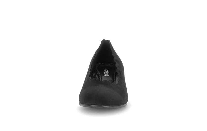 Escarpins noirs en cuir velours