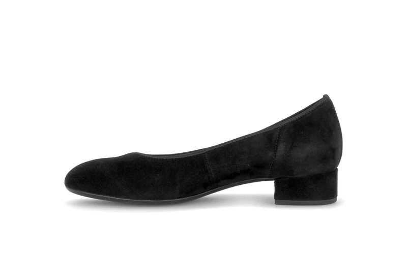 Escarpins noirs en cuir velours