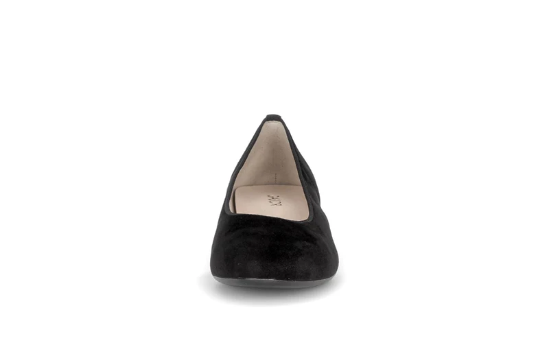 Escarpins noirs en cuir velours