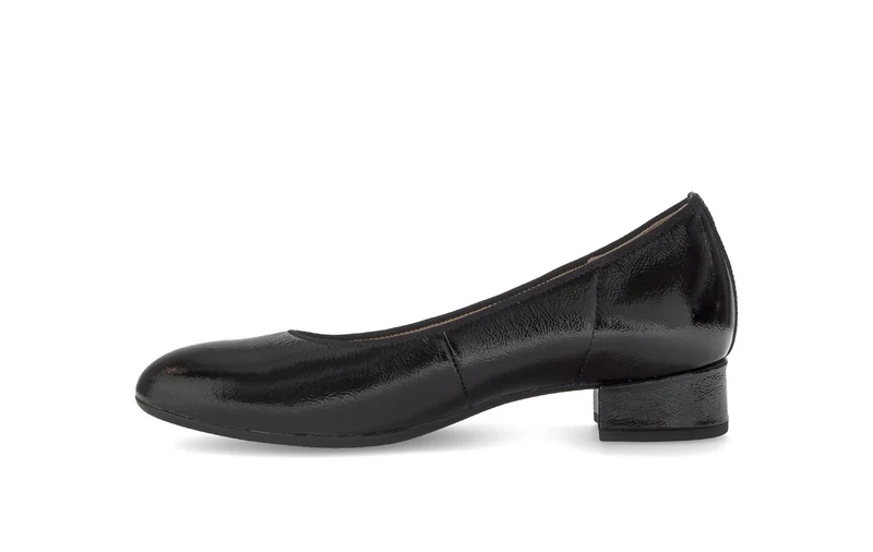 Escarpins noirs en cuir verni