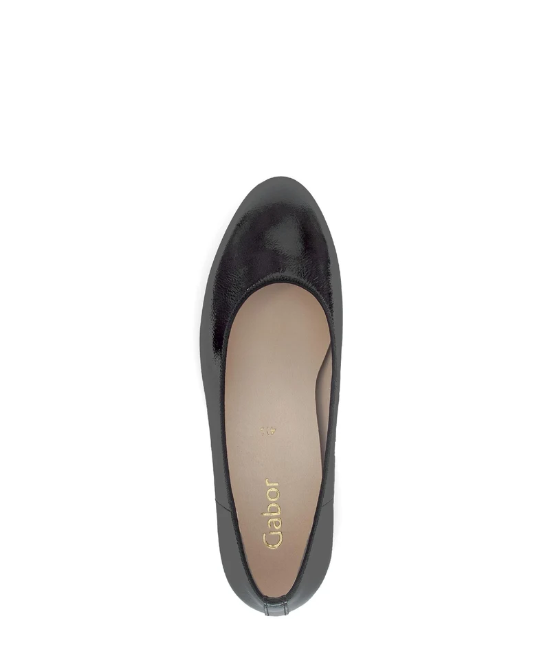 Escarpins noirs en cuir verni