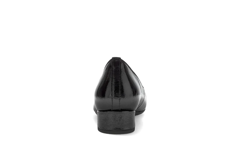 Escarpins noirs en cuir verni