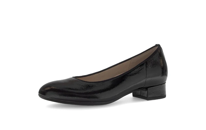 Escarpins noirs en cuir verni