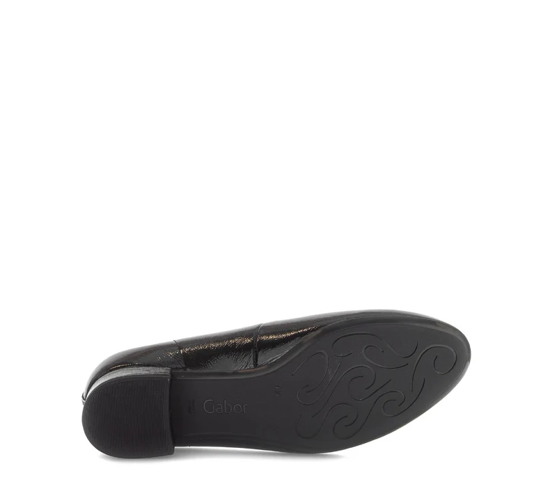 Escarpins noirs en cuir verni