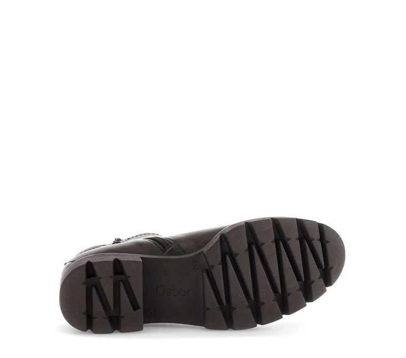 Bottines marron en cuir lisse