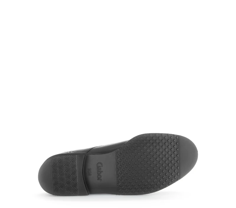Derbies noires en cuir lisse