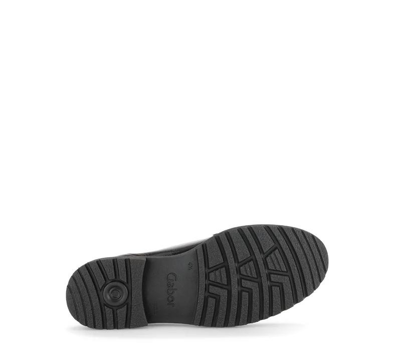 Derbies noires en cuir vernis