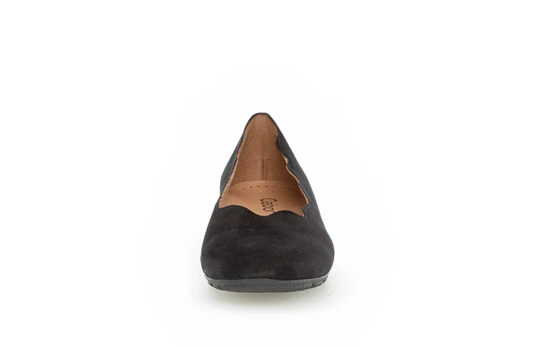 Ballerines noires en cuir