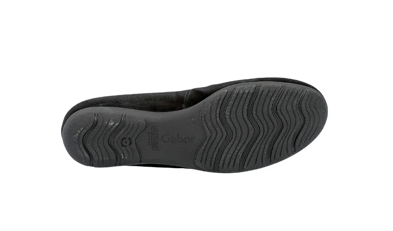 Ballerines noires en cuir