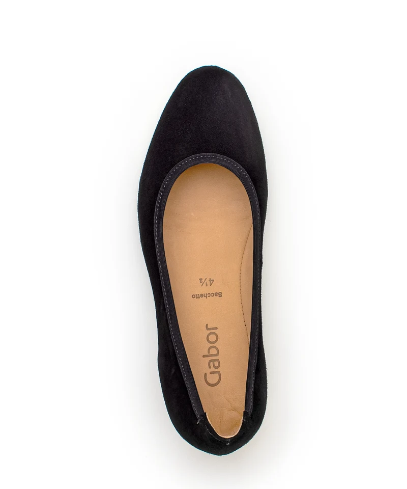 Ballerines noires en velours