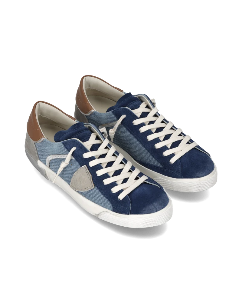 Sneakers Prsx Men, Blue Denim Grey