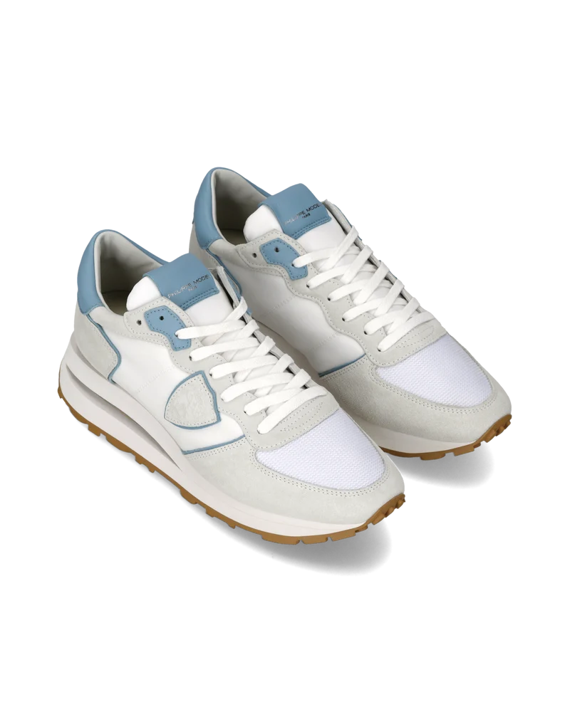 Sneakers Tropez Haute Men, White Avio Grey