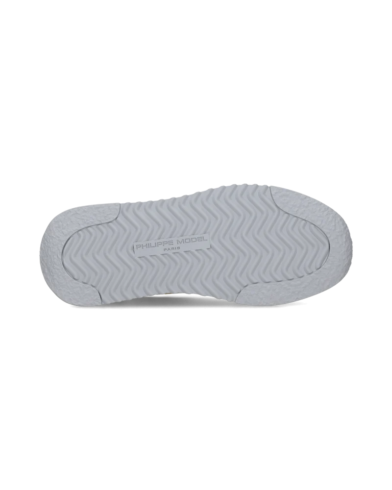 Sneakers Olympique Men, Beige Tobacco Orange
