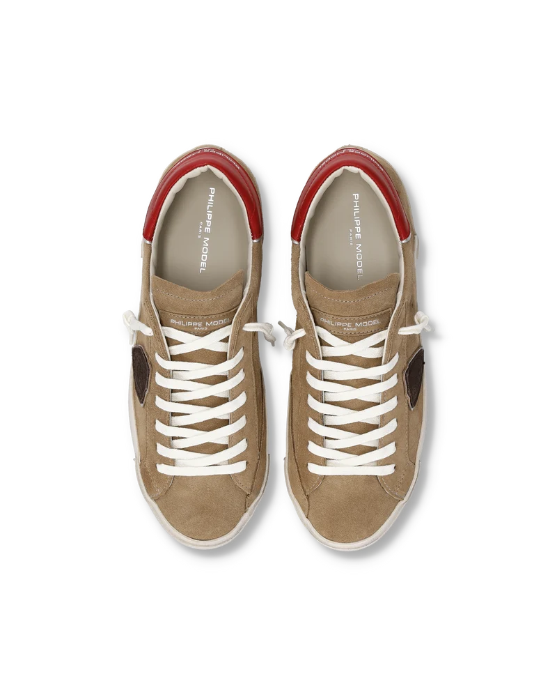 Sneakers Prsx Men, Beige Red
