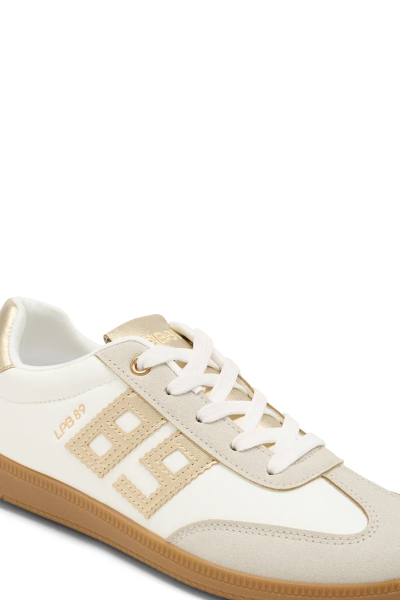BASKETS NAIS BLANC / DORE