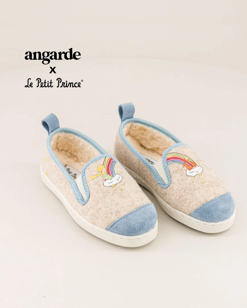 Chausson enfant Bruson, collab' x le petit prince laine