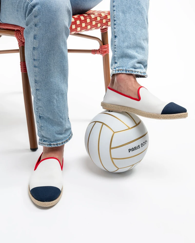 Espadrille homme Cenitz, coton tricolore flag