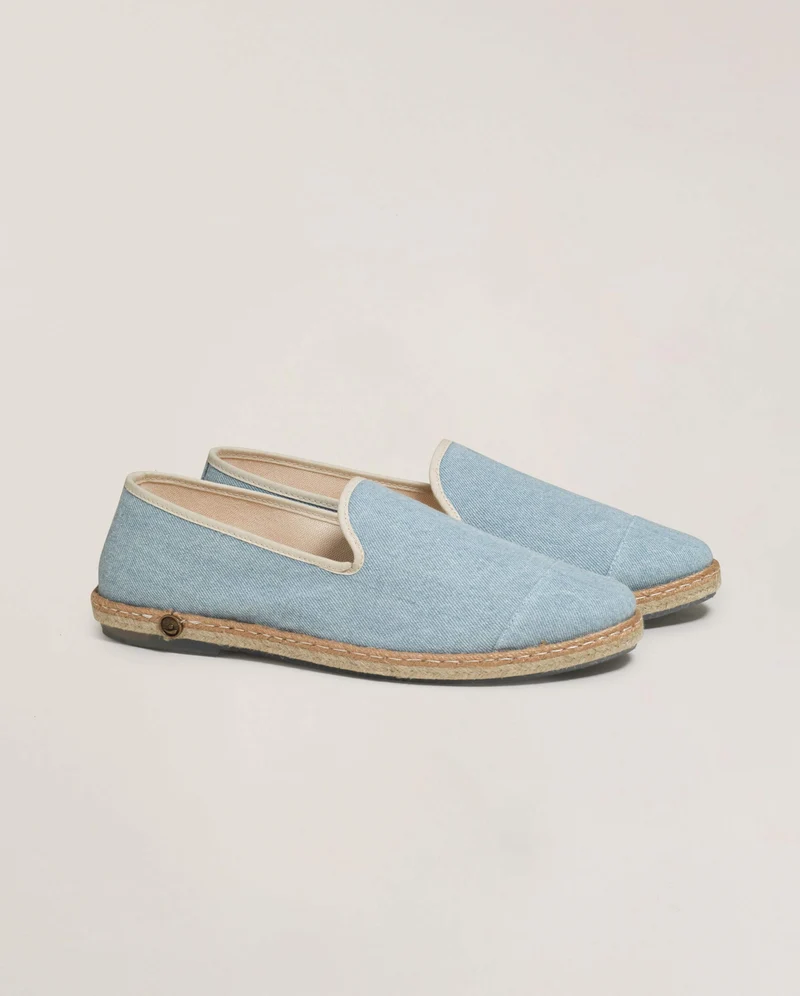 Espadrille homme Cenitz, denim bleu délavé