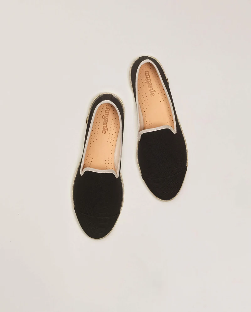 Espadrille homme Cenitz, coton noir