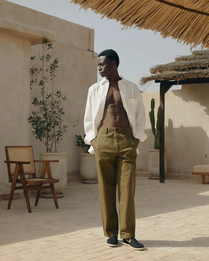 Espadrille homme Cenitz, coton noir