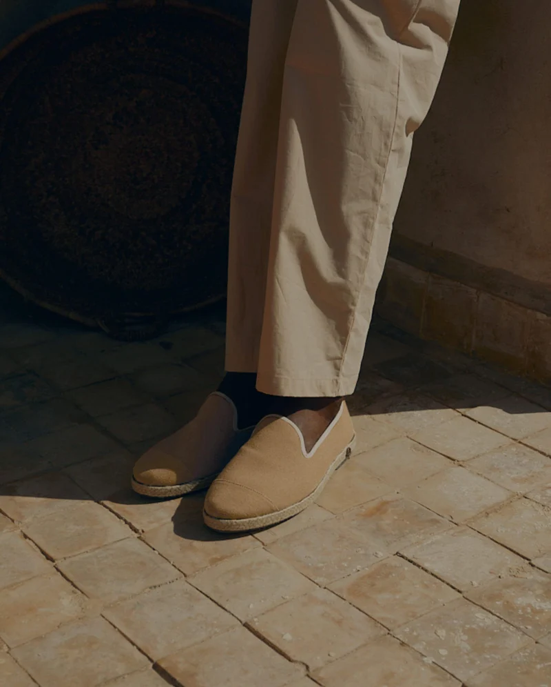 Espadrille homme Cenitz, coton beige