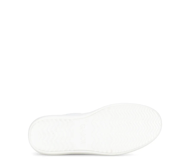 Baskets blanches en cuir lisse